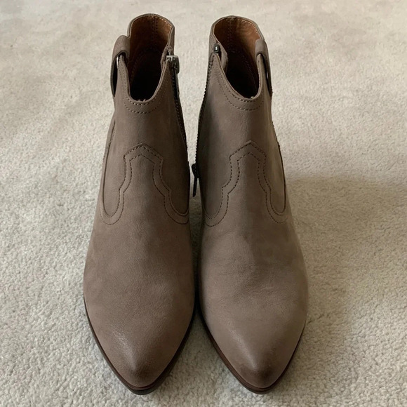 FRYE Allister Smock Ankle Bootie Gray, 8.5 (brownish gray) NEW - Picture 7 of 16